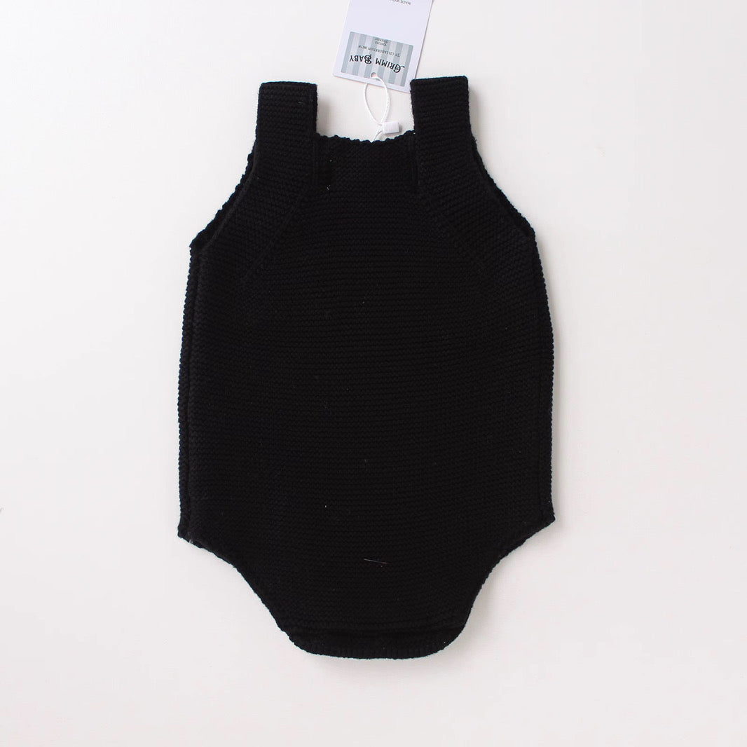Knitted Friends Midnight Bunny knit onesie for babies