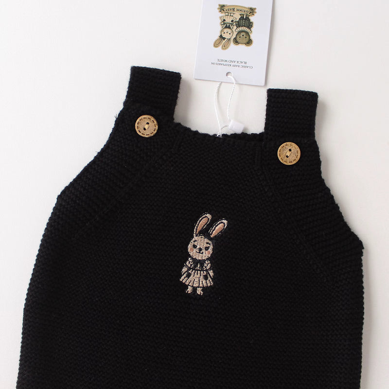 Midnight Bunny Knit Onesie- PRE ORDER SHIPS 1st WEEK OCT