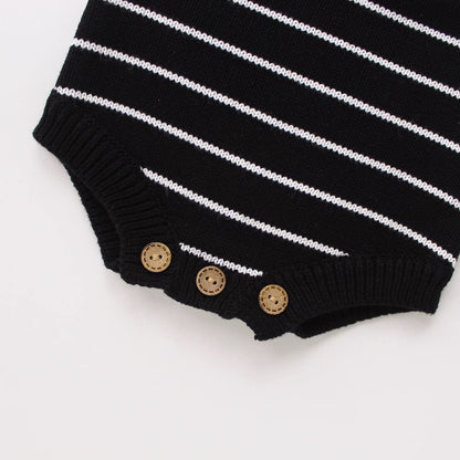 Knitted Friends Midnight Racer knit onesie for babies