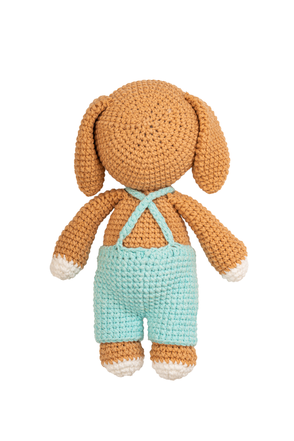 Cinnamon Blue Puppy - Knitted Friends