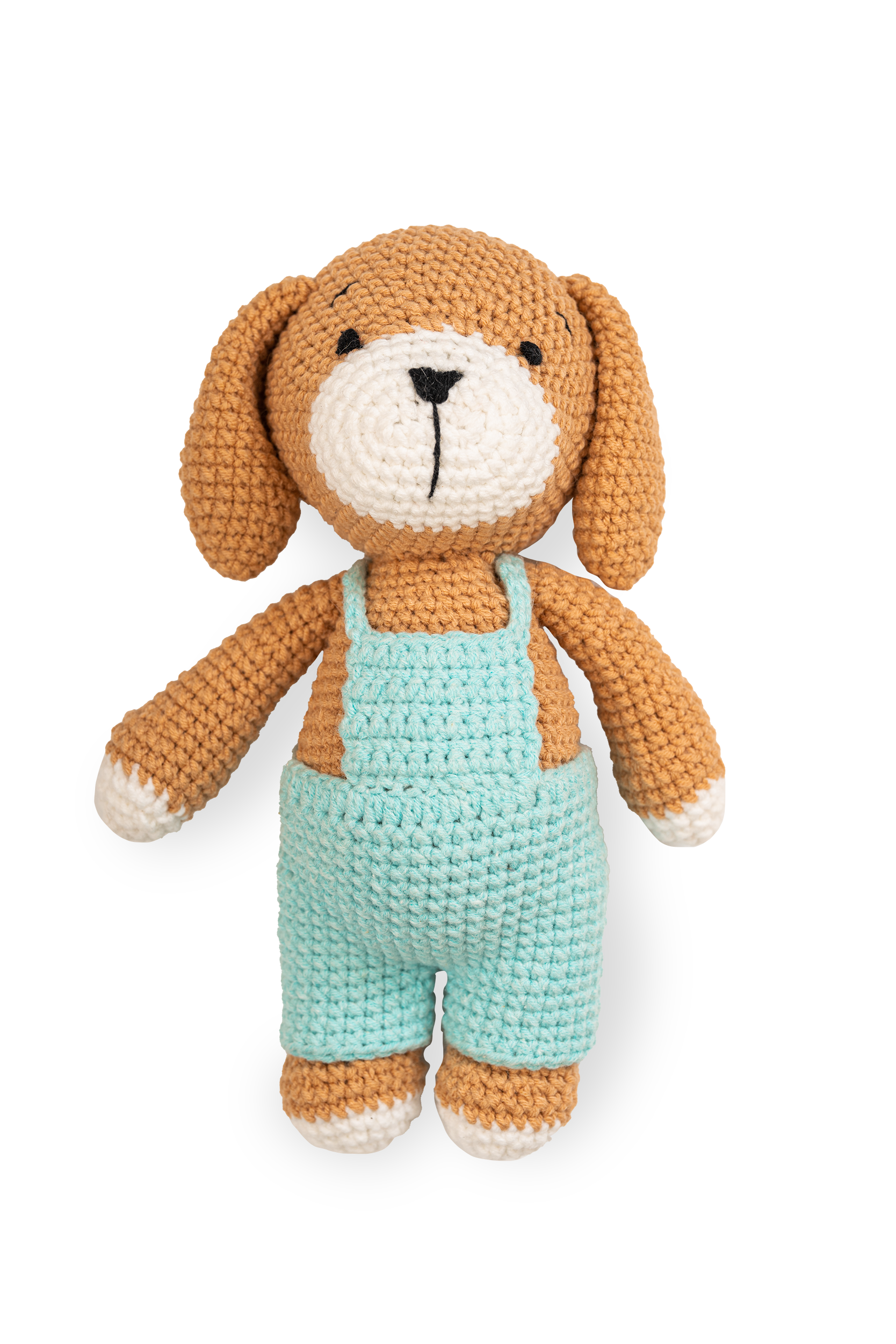 Cinnamon Blue Puppy - Knitted Friends