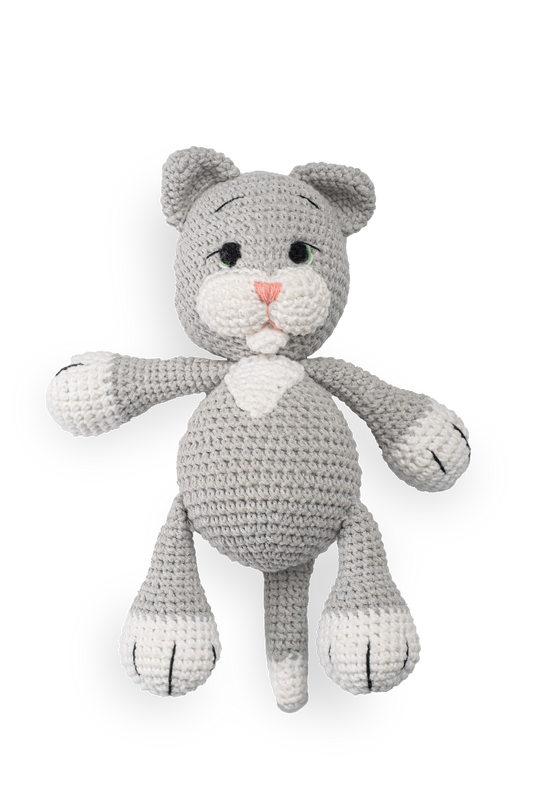 Handmade Kitten Toy - Knitted Friends