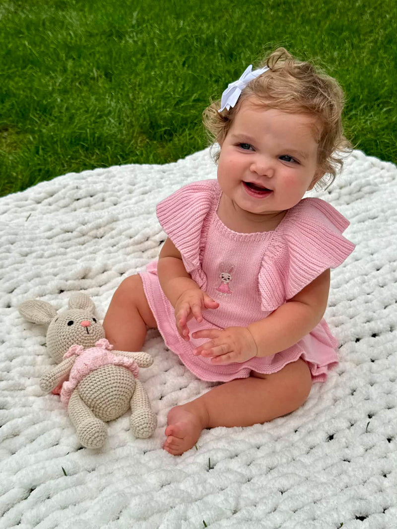 Knit Organic Cotton Tutu Romper