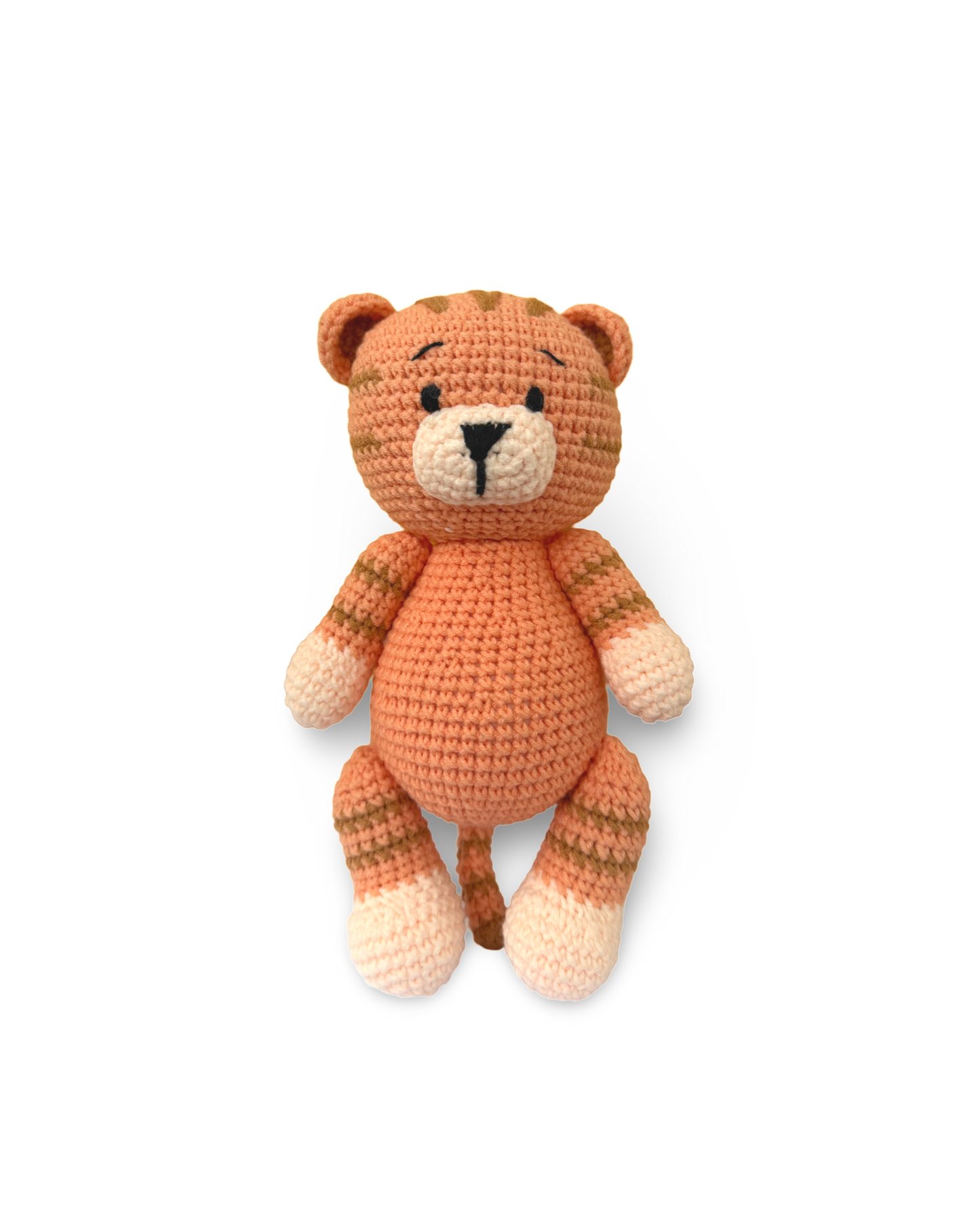 Juguete de tigre hecho a mano