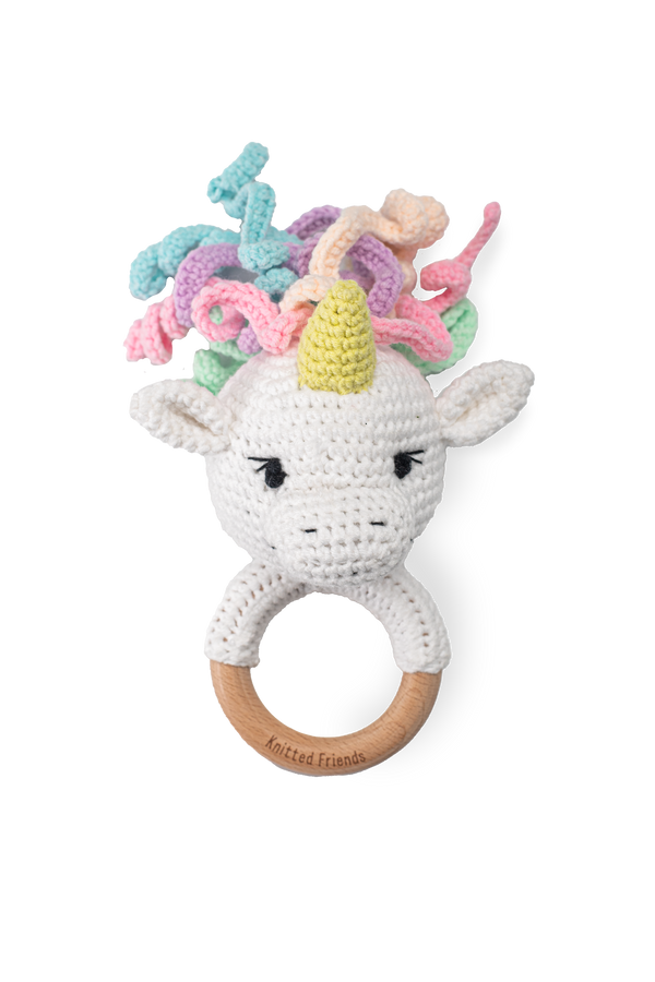 Unicorn baby deals rattle